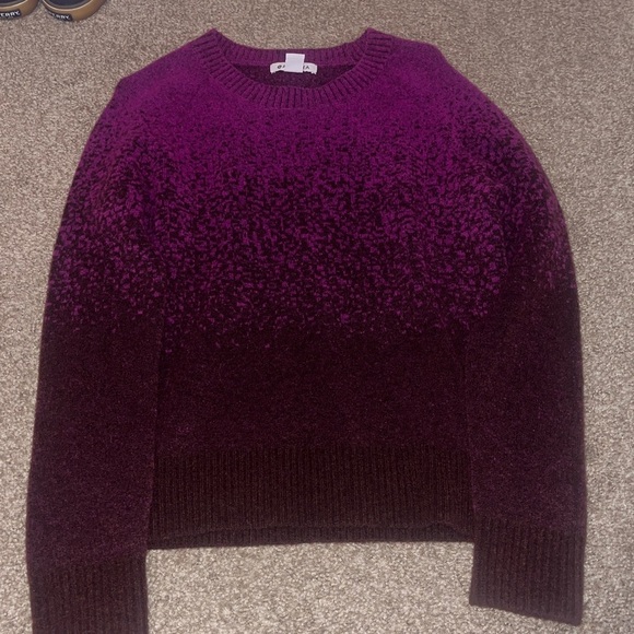 Athleta Ombré Purple Knit Sweater - Picture 2 of 5
